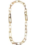 Maiyet Natural Horn & Brass Rectangular Link Medium Necklace - Lyst