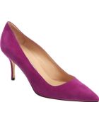 Manolo Blahnik Suede Bb - Lyst