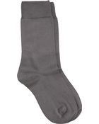 Maria La Rosa Plain Midcalf Sock - Lyst