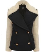McQ by Alexander McQueen Marine Shearling Coat - Lyst