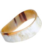 Monique Péan Buffalo Horn & Black Diamond Wave Bangle - Lyst