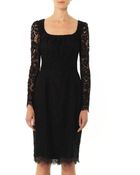 Dolce & Gabbana Lace Long Sleeved Dress - Lyst