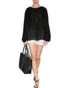 Emilio Pucci Silk Lace Front Top - Lyst