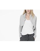 James Perse Open Circular Cardigan - Lyst