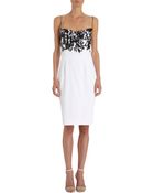 Narciso Rodriguez Floral Beaded Cocktail Dress - Lyst