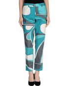 Blue Les Copains Casual Trouser - Lyst