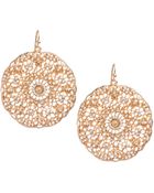 Piper Strand Lace Rhinestone Circle Earrings - Lyst