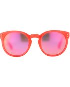 Matthew Williamson Pink Round Key-Hole Sunglasses - Lyst