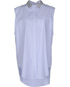 Balmain Sleeveless Shirt - Lyst