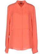 Theory Long Sleeve Shirt - Lyst