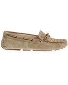Bottega Veneta Intrecciato Suede Car Shoes - Lyst