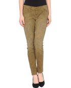 Current/Elliott Denim Trousers - Lyst