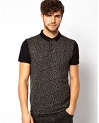 River Island Polo Shirt with Leopard Print - Lyst