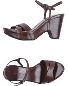 Roberto Del Carlo Platform Sandals - Lyst