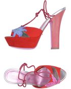Sergio Rossi Platform Sandals - Lyst