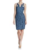 BCBGMAXAZRIA Cut Out Detailed Cocktail Dress - Lyst
