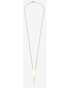 Jennifer Zeuner Skinny Triangle Pendant Necklace - Lyst