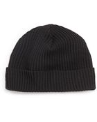 Portolano Merino Wool Ribbed Knit Beanie - Lyst