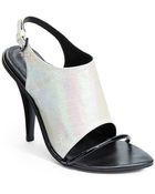 Rebecca Minkoff Barista Faux Leather High Heel Sandals - Lyst
