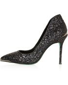 Topshop Black Snow Point Court Shoes - Lyst