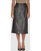 Claudia Sträter Leather Skirt - Lyst