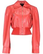 John Richmond Leather Outerwear - Lyst