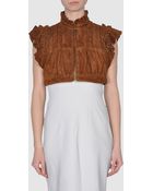 Redvalentino Leather Outerwear - Lyst