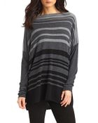 Vince Striped Woolrich Boatneck Sweater - Lyst