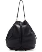Zara Leather Bucket Bag - Lyst