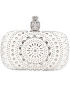 Alexander McQueen Nappa Leather Skull Box Clutch - Lyst