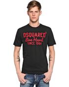 DSquared2 Cracked Print Cotton Jersey T-shirt - Lyst