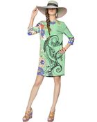 Etro Printed Silk Cady Dress - Lyst