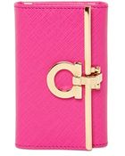 Ferragamo Saffiano Leather Key Holder - Lyst
