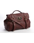 Mulberry Bordeaux Textured Leather Alexa Shoulder Bag - Lyst