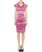 Nicole Miller New Astor Techno Metal Dress - Lyst