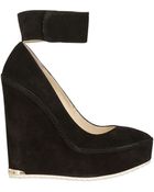 Paloma Barceló 140mm Suede Wedges - Lyst
