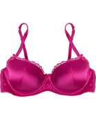 Mimi Holliday By Damaris Raspberry Ripple Silk-Satin Contour Bra - Lyst