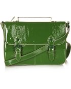 Topshop Vinyl Edge Paint Satchel - Lyst