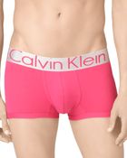 Calvin Klein Steel Micro Low Rise Trunks - Lyst