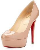 Christian Louboutin Bianca Patent Leather Platform Pump - Lyst