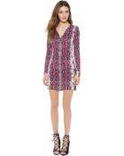 Diane von Furstenberg Reina Long Sleeve Dress - Lyst