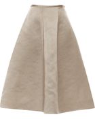 Esme Vie Chateau Grey Panel Gore Midi Skirt - Lyst