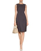 Jil Sander Wool-Silk Darted Dress - Lyst