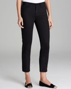 Nydj Alisha Fitted Ankle Jeans in Black - Lyst