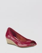 Cole Haan Open Toe Wedge Pumps Air Tali - Lyst
