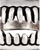 Asos Curve Curve Skull Fangs Mega Ring Pack - Lyst