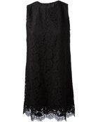 Dolce & Gabbana Floral Lace Shift Dress - Lyst