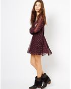 Free People Baby Dee Dress in Printed Chiffon - Lyst