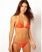 Vix Solid Bikini Bottom with Chain Detail - Lyst