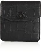 Alexander Wang Trigone Croceffect Leather Wallet - Lyst